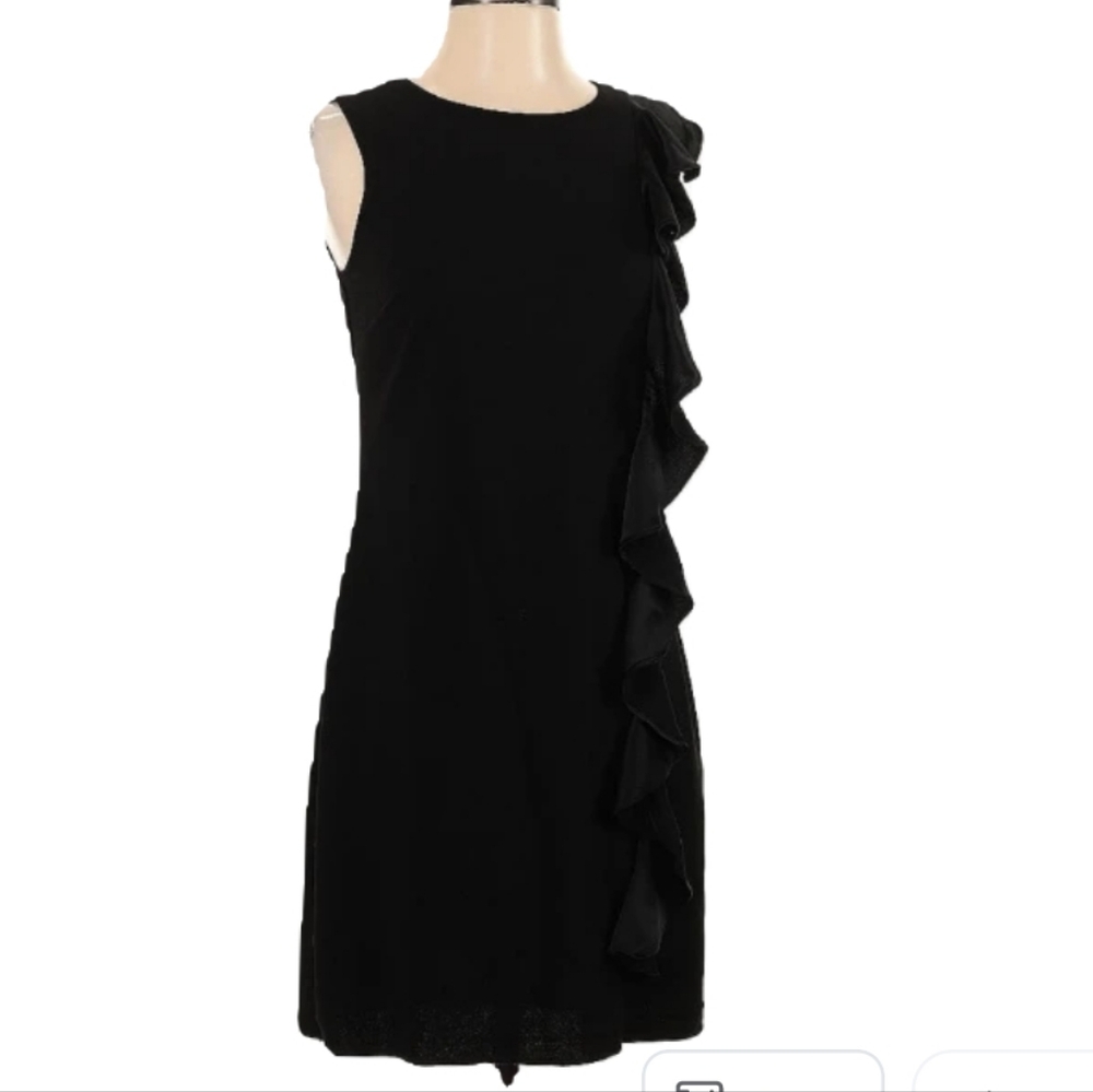 NWT WHBM black ruffle dress.